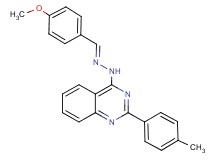 4-methoxybenzaldehyde [2-(4-methylphenyl)-4-quinazolinyl]hydrazone