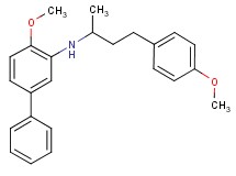 (4-methoxy-3-biphenylyl)[3-(4-methoxyphenyl)-1-methylpropyl]amine