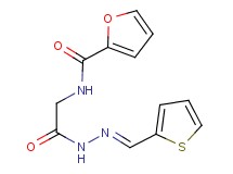 N-{2-oxo-2-[2-(2-thienylmethylene)hydrazino]ethyl}-2-furamide