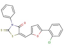 5-{[5-(2-chlorophenyl)-2-furyl]methylene}-3-phenyl-2-thioxo-1,3-thiazolidin-4-one