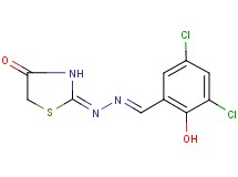 3,5-dichloro-2-hydroxybenzaldehyde (4-oxo-1,3-thiazolidin-2-ylidene)hydrazone
