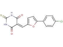 5-{[5-(4-chlorophenyl)-2-furyl]methylene}-2-thioxodihydro-4,6(1H,5H)-pyrimidinedione