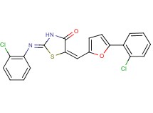 5-{[5-(2-chlorophenyl)-2-furyl]methylene}-2-[(2-chlorophenyl)imino]-1,3-thiazolidin-4-one