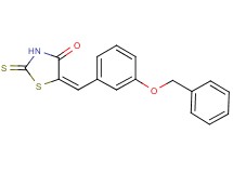5-[3-(benzyloxy)benzylidene]-2-thioxo-1,3-thiazolidin-4-one