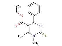 ethyl 1,6-dimethyl-4-phenyl-2-thioxo-1,2,3,4-tetrahydro-5-pyrimidinecarboxylate