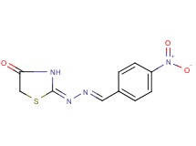 4-nitrobenzaldehyde (4-oxo-1,3-thiazolidin-2-ylidene)hydrazone