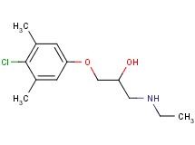 1-(4-chloro-3,5-dimethylphenoxy)-3-(ethylamino)-2-propanol