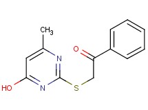 2-[(4-hydroxy-6-methyl-2-pyrimidinyl)thio]-1-phenylethanone