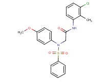 N~1~-(3-chloro-2-methylphenyl)-N~2~-(4-methoxyphenyl)-N~2~-(phenylsulfonyl)glycinamide