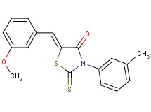 5-(3-methoxybenzylidene)-3-(3-methylphenyl)-2-thioxo-1,3-thiazolidin-4-one