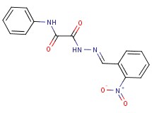 2-[2-(2-nitrobenzylidene)hydrazino]-2-oxo-N-phenylacetamide
