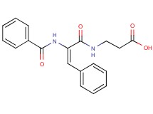 N-[2-(benzoylamino)-3-phenylacryloyl]-beta-alanine