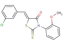 5-(3-chlorobenzylidene)-3-(2-methoxyphenyl)-2-thioxo-1,3-thiazolidin-4-one