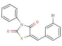 5-(3-bromobenzylidene)-3-phenyl-1,3-thiazolidine-2,4-dione
