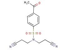 4-acetyl-N,N-bis(2-cyanoethyl)benzenesulfonamide