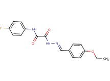 2-[2-(4-ethoxybenzylidene)hydrazino]-N-(4-fluorophenyl)-2-oxoacetamide