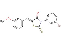 3-(3-bromophenyl)-5-(3-methoxybenzylidene)-2-thioxo-1,3-thiazolidin-4-one