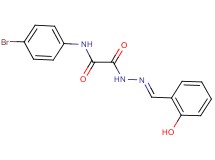 N-(4-bromophenyl)-2-[2-(2-hydroxybenzylidene)hydrazino]-2-oxoacetamide