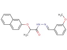 N'-(3-methoxybenzylidene)-2-(2-naphthyloxy)propanohydrazide