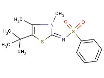 N-(5-tert-butyl-3,4-dimethyl-1,3-thiazol-2(3H)-ylidene)benzenesulfonamide