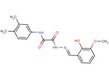 N-(3,4-dimethylphenyl)-2-[2-(2-hydroxy-3-methoxybenzylidene)hydrazino]-2-oxoacetamide