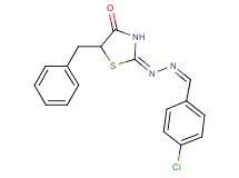 4-chlorobenzaldehyde (5-benzyl-4-oxo-1,3-thiazolidin-2-ylidene)hydrazone