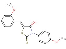 5-(2-methoxybenzylidene)-3-(4-methoxyphenyl)-2-thioxo-1,3-thiazolidin-4-one