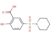 2-hydroxy-5-(1-piperidinylsulfonyl)benzoic acid