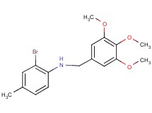 (2-bromo-4-methylphenyl)(3,4,5-trimethoxybenzyl)amine