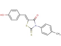 5-(4-hydroxybenzylidene)-3-(4-methylphenyl)-2-thioxo-1,3-thiazolidin-4-one