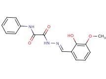 2-[2-(2-hydroxy-3-methoxybenzylidene)hydrazino]-2-oxo-N-phenylacetamide