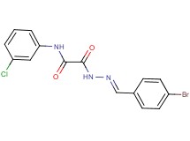 2-[2-(4-bromobenzylidene)hydrazino]-N-(3-chlorophenyl)-2-oxoacetamide
