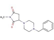 3-(4-benzyl-1-piperazinyl)-1-methyl-2,5-pyrrolidinedione