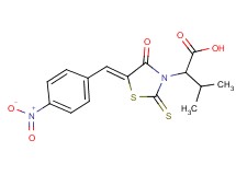 3-methyl-2-[5-(4-nitrobenzylidene)-4-oxo-2-thioxo-1,3-thiazolidin-3-yl]butanoic acid
