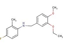 (3-ethoxy-4-methoxybenzyl)(4-fluoro-2-methylphenyl)amine
