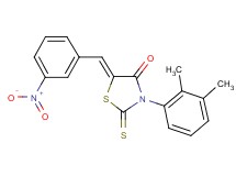 3-(2,3-dimethylphenyl)-5-(3-nitrobenzylidene)-2-thioxo-1,3-thiazolidin-4-one