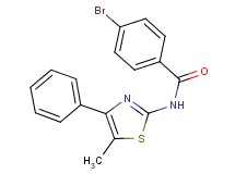 4-bromo-N-(5-methyl-4-phenyl-1,3-thiazol-2-yl)benzamide
