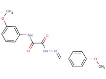 2-[2-(4-methoxybenzylidene)hydrazino]-N-(3-methoxyphenyl)-2-oxoacetamide