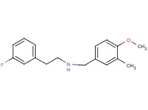 2-(3-fluorophenyl)-N-(4-methoxy-3-methylbenzyl)ethanamine