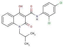 N-(2,4-dichlorophenyl)-4-hydroxy-1-isobutyl-2-oxo-1,2-dihydro-3-quinolinecarboxamide