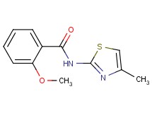 2-methoxy-N-(4-methyl-1,3-thiazol-2-yl)benzamide