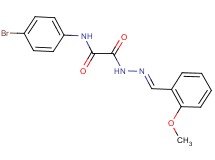 N-(4-bromophenyl)-2-[2-(2-methoxybenzylidene)hydrazino]-2-oxoacetamide