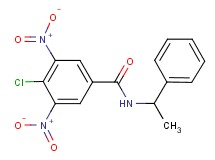 4-chloro-3,5-dinitro-N-(1-phenylethyl)benzamide