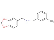 (1,3-benzodioxol-5-ylmethyl)(3-methylbenzyl)amine