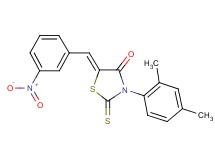 3-(2,4-dimethylphenyl)-5-(3-nitrobenzylidene)-2-thioxo-1,3-thiazolidin-4-one