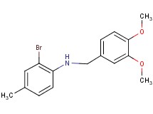 (2-bromo-4-methylphenyl)(3,4-dimethoxybenzyl)amine