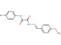 N-(4-bromophenyl)-2-[2-(4-methoxybenzylidene)hydrazino]-2-oxoacetamide