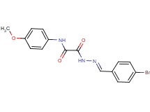 2-[2-(4-bromobenzylidene)hydrazino]-N-(4-methoxyphenyl)-2-oxoacetamide