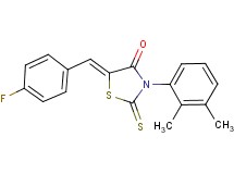 3-(2,3-dimethylphenyl)-5-(4-fluorobenzylidene)-2-thioxo-1,3-thiazolidin-4-one