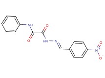 2-[2-(4-nitrobenzylidene)hydrazino]-2-oxo-N-phenylacetamide